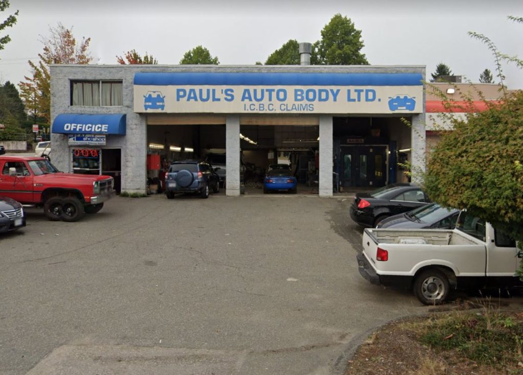 Paul's Auto Body and Collision Contact details 